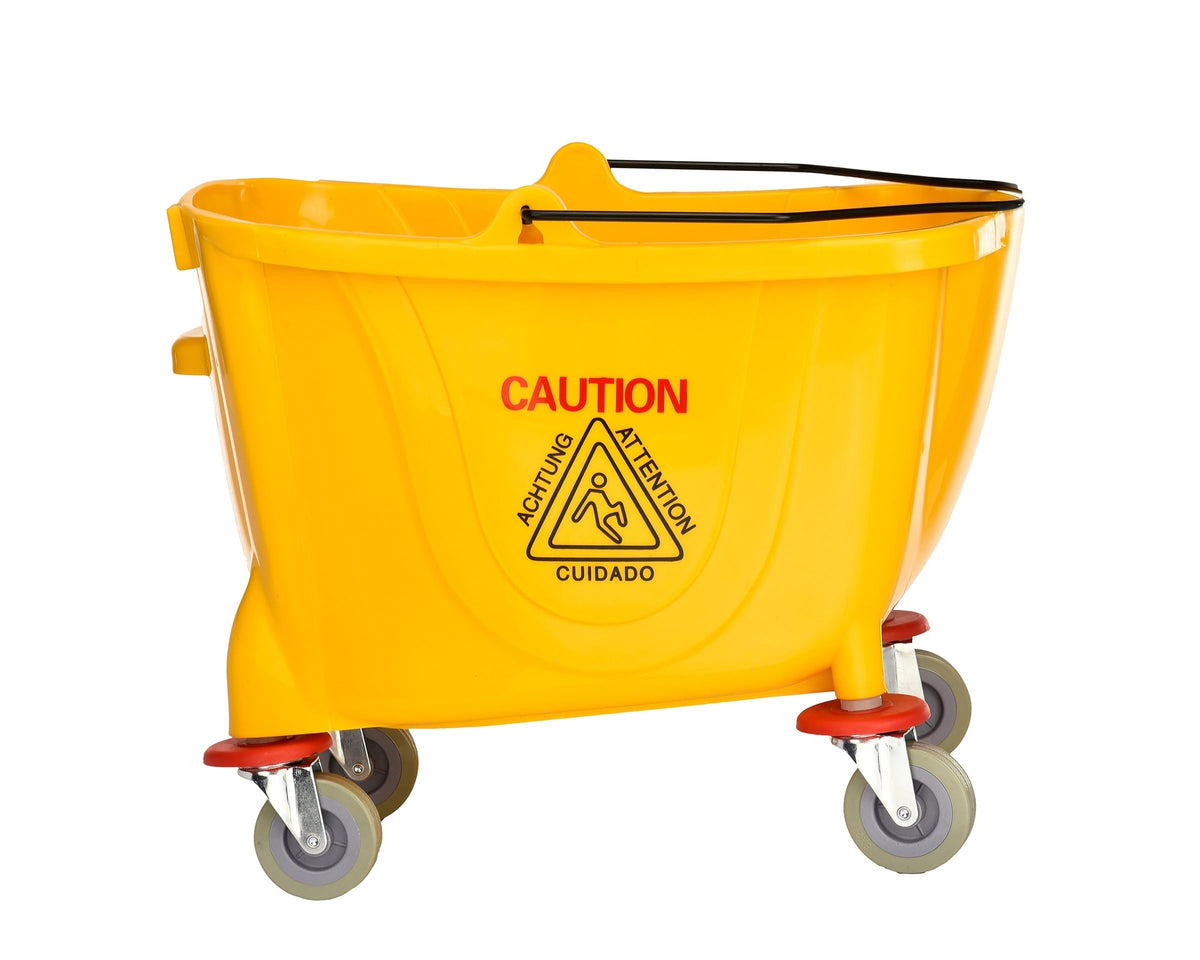 35 qt. Yellow Mop Bucket on Wheels C491