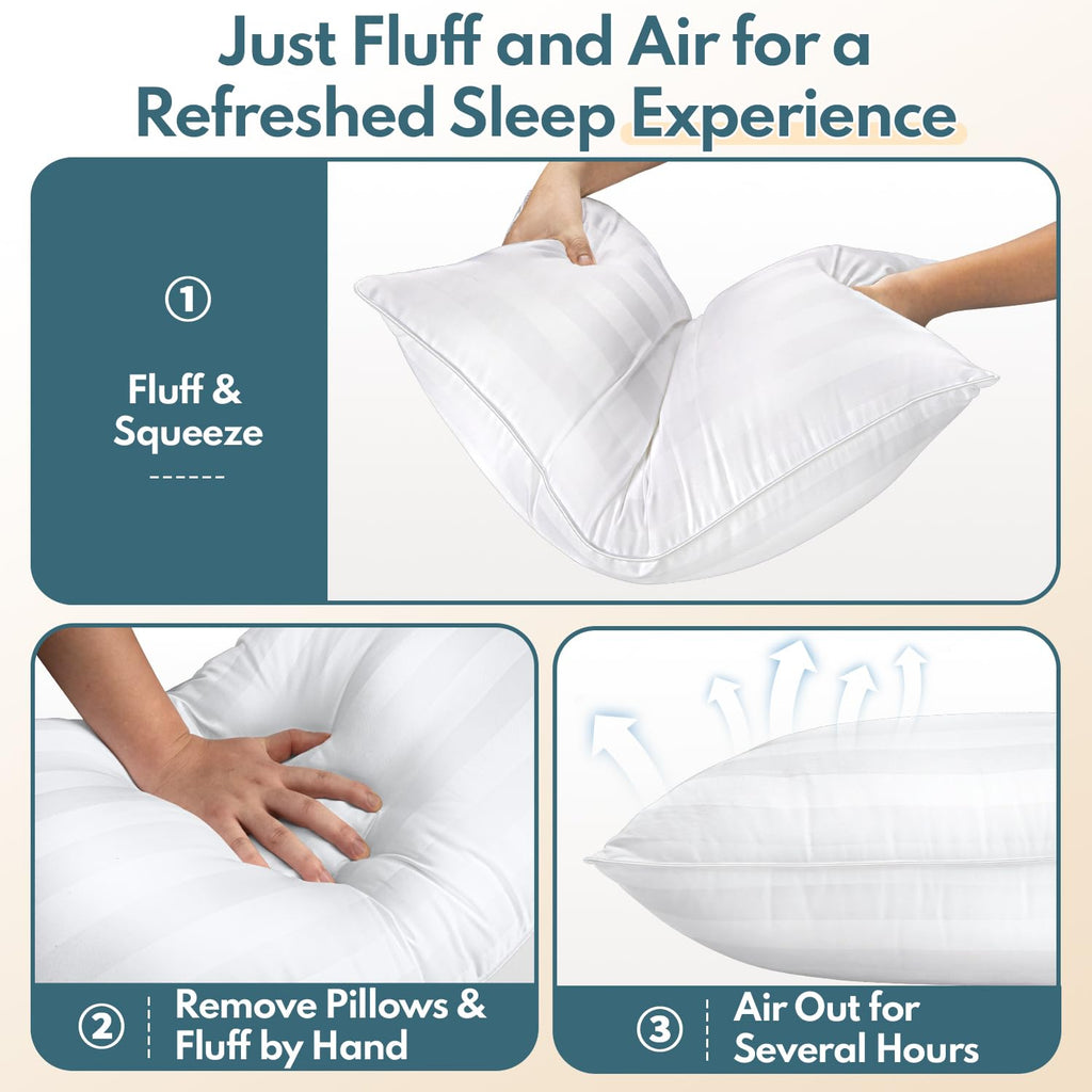King Size Set of 2 Soft Sleeping Pillow P79309