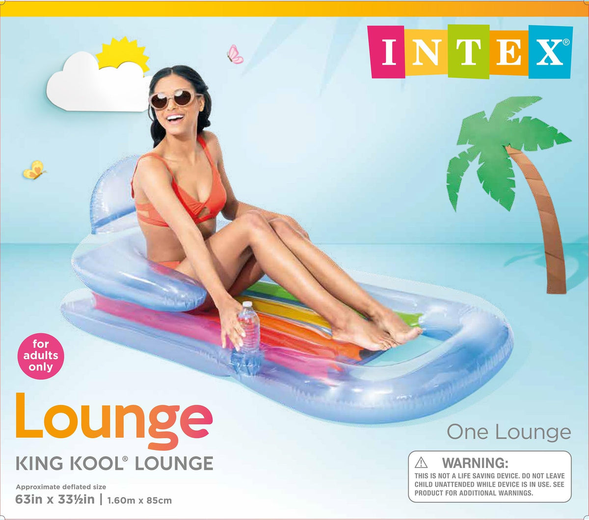 Inflatable Lounge Blue & Pearlescent Silver 2 Pack T17086