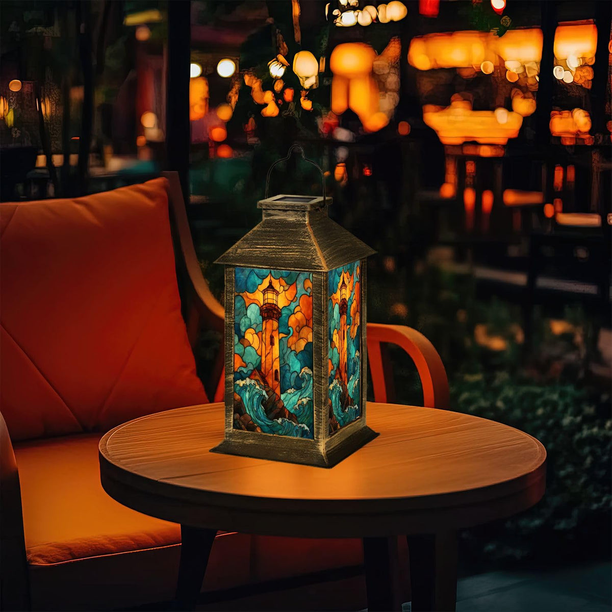 Solar Powered Outdoor Waterproof Hanging Lantern D283