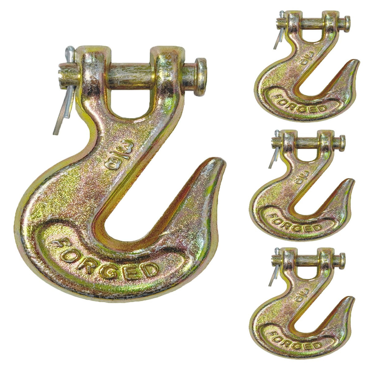 3/8Inch Grade 70 Clevis Grab Hooks 4 Pack K323545