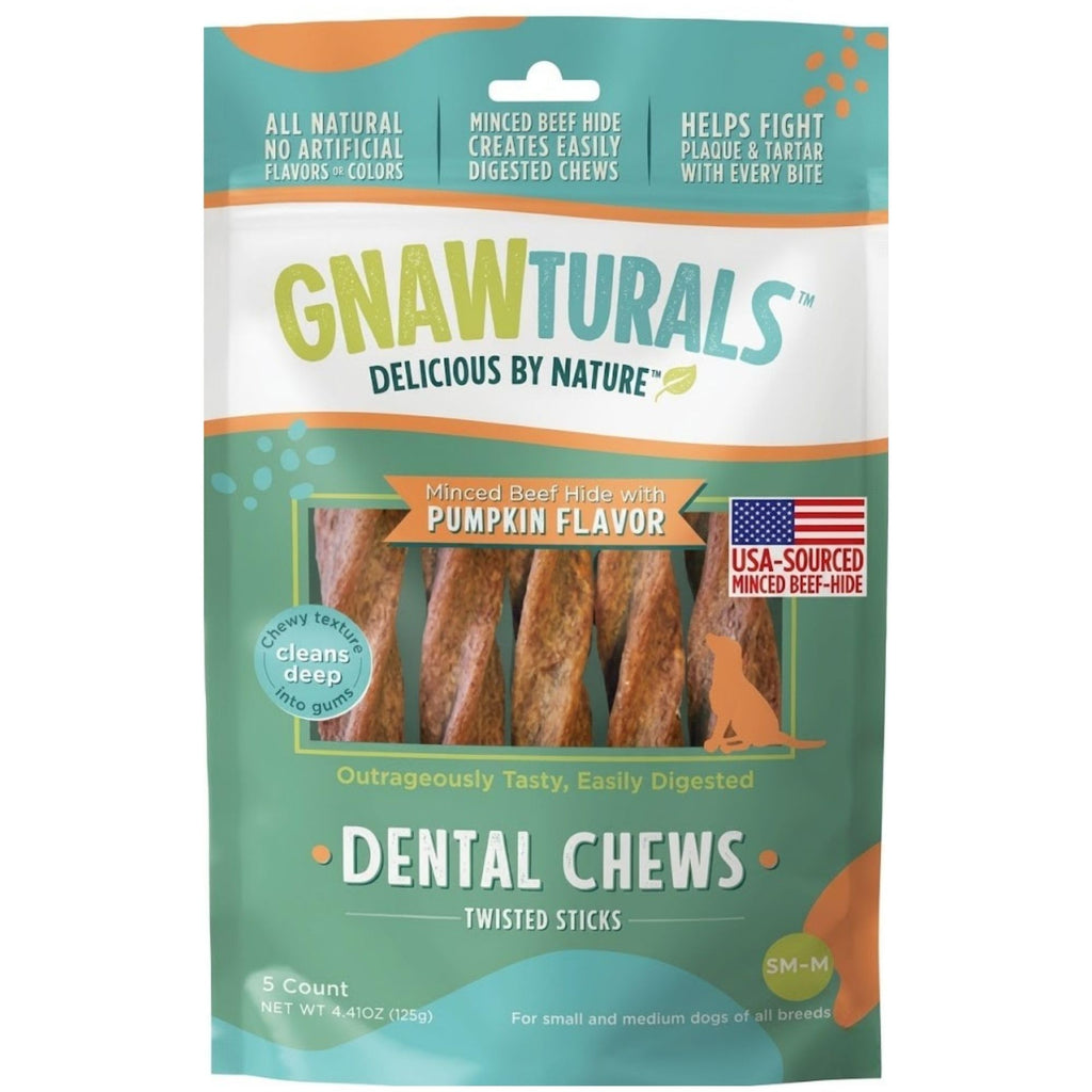 Twisted Sticks Dental Chews for Dogs (5 Sticks, Pumpkin) S747150