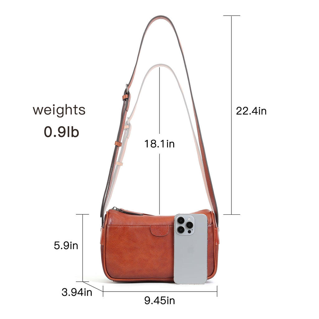 Genuine Leather Crossbody Bag G806