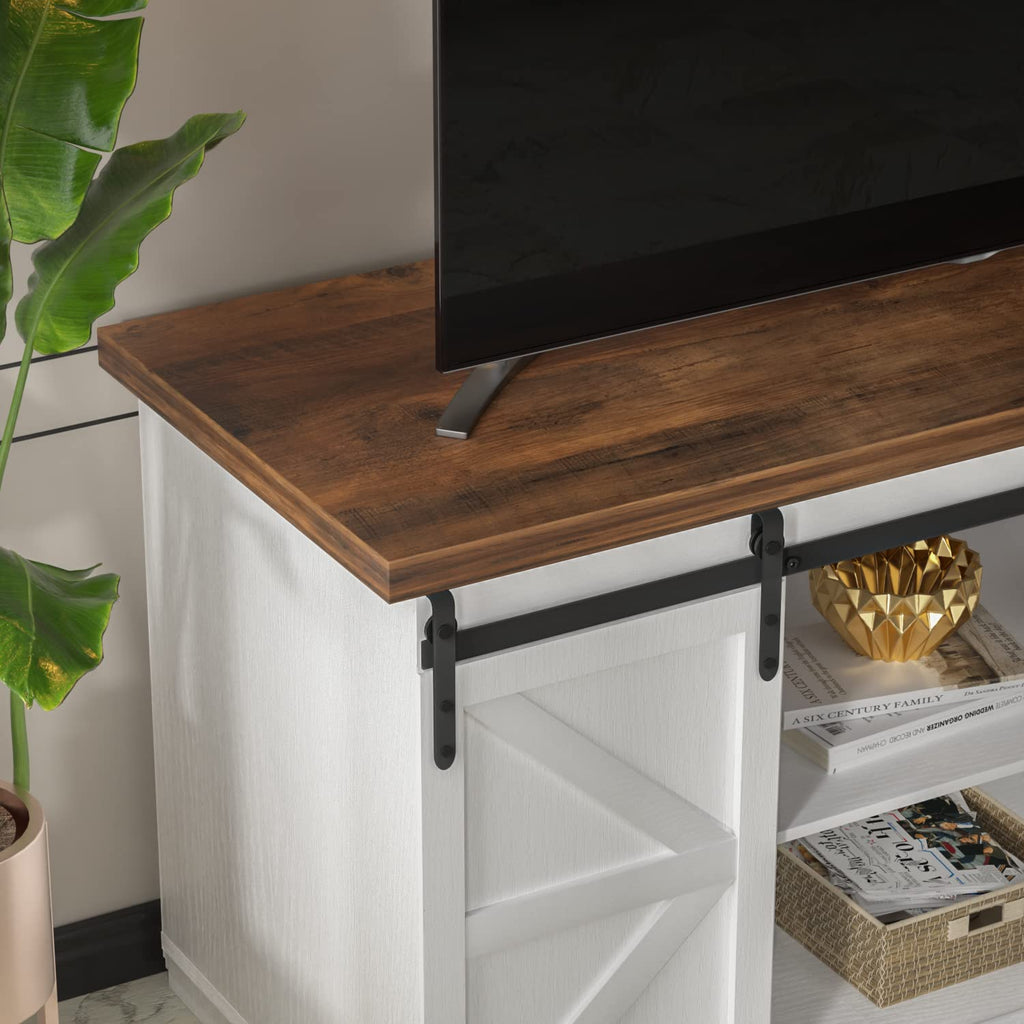 Bright White TV Stand for 65 Inch TV Q2117