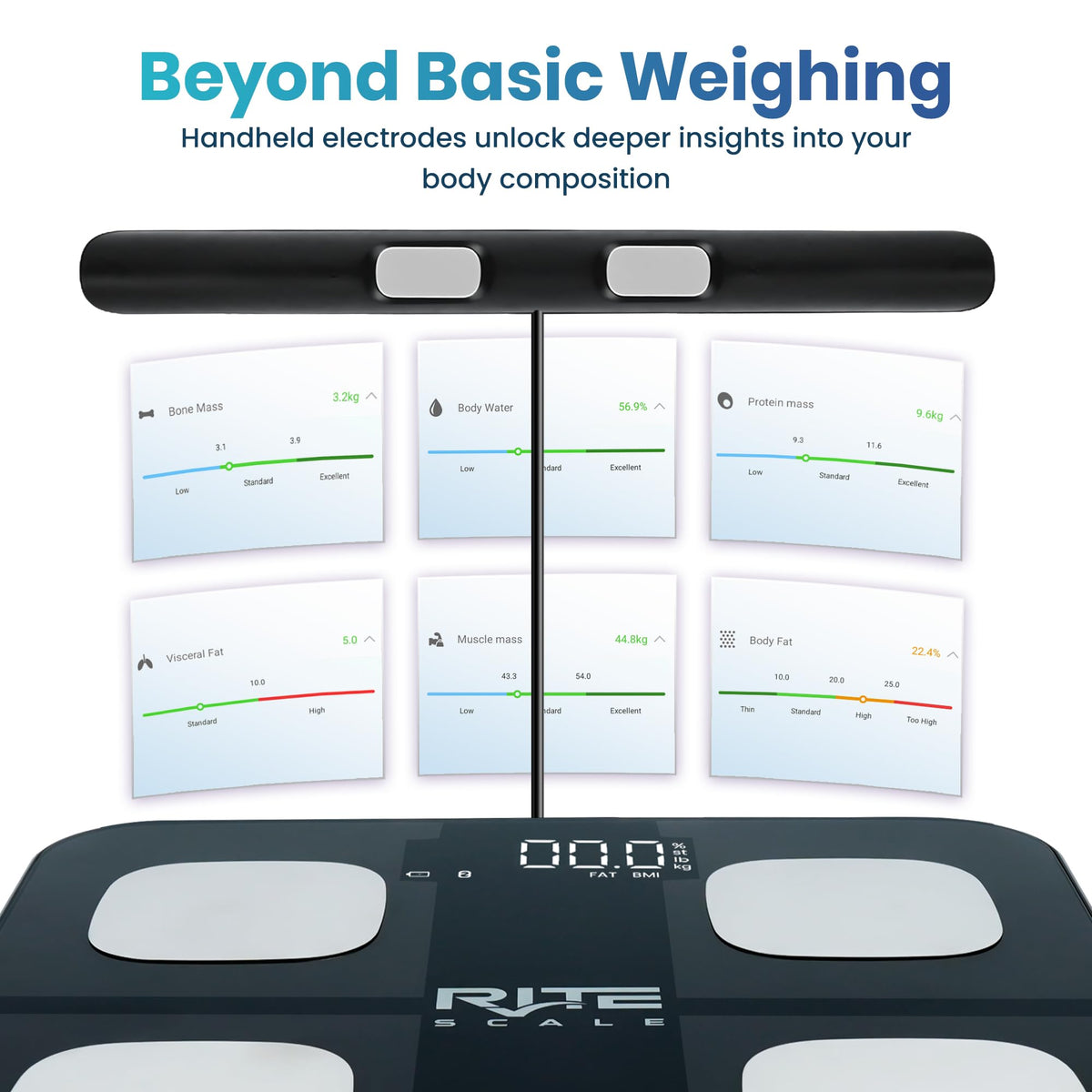 8-Electrode Digital Body Weight Scale with Bluetooth C701