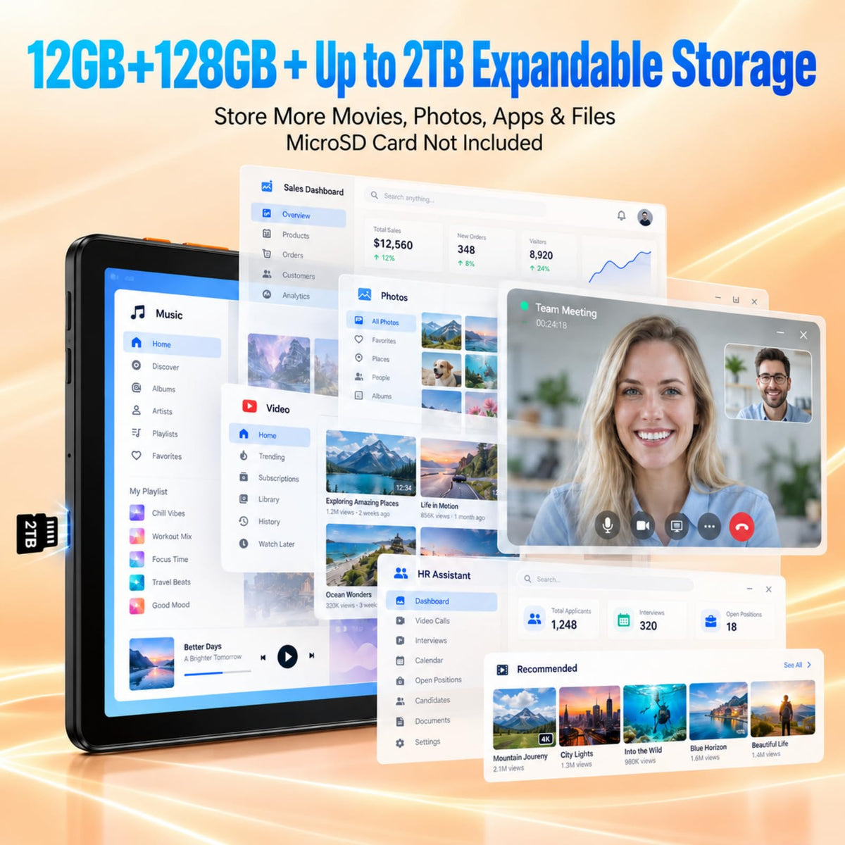 Android Tablet 10 Inch 128GB S9146