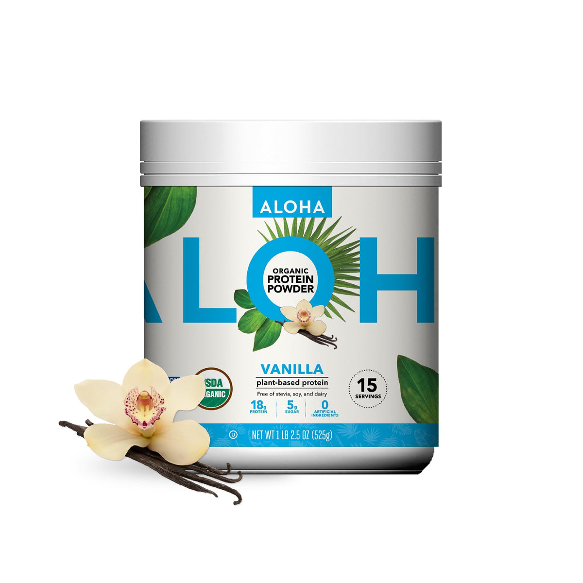 Organic Plant Based Vanilla Protein Powder 19.6 oz N65273