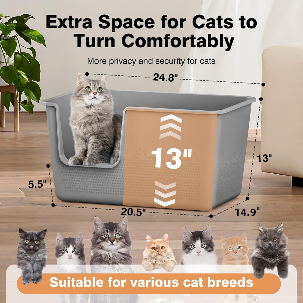 Extra Large High Sided Cat Litter Box P7217