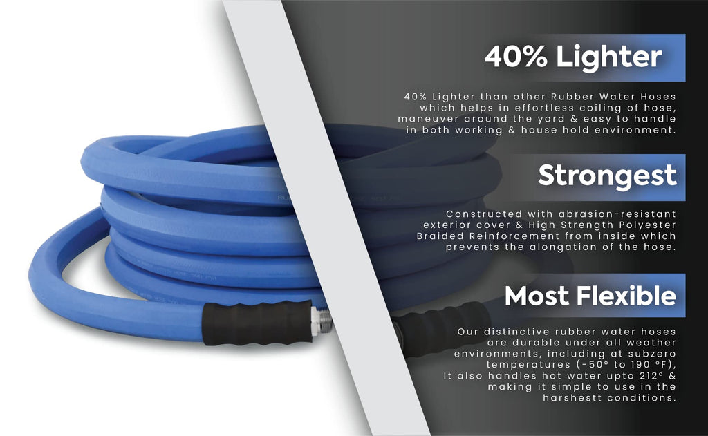 5/8" x 100' Rubber Garden Hose I169258