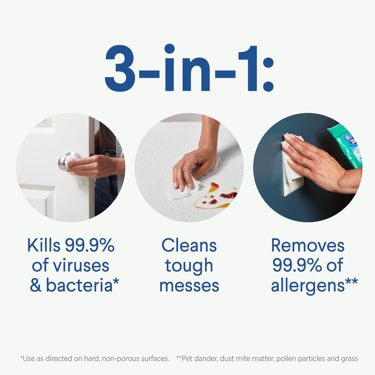 Bleach Free Fresh Scent Disinfecting Wipes 9 Count Pack of 24 Z426