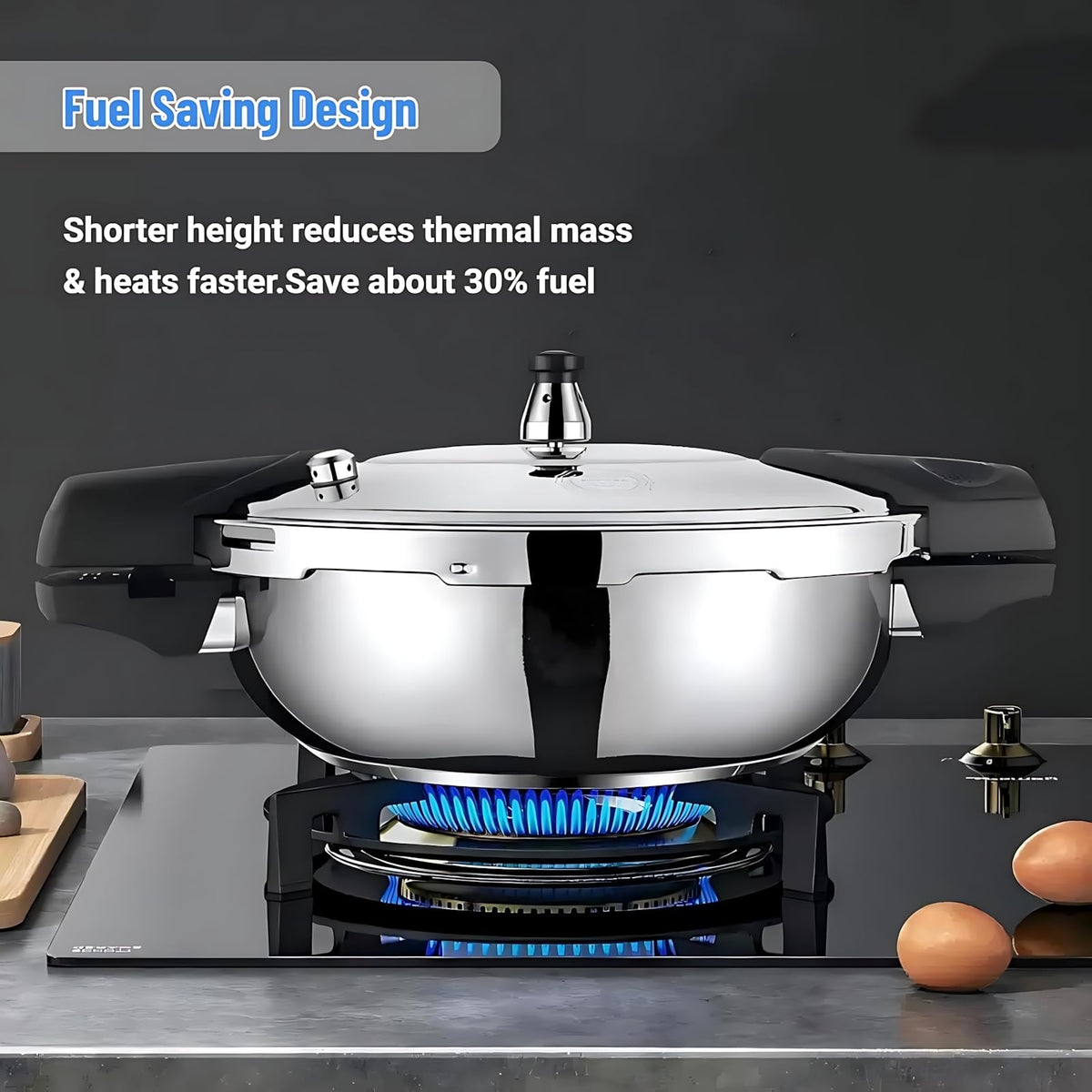 2.3L 304 Stainless Steel Mini Pressure Cooker D614