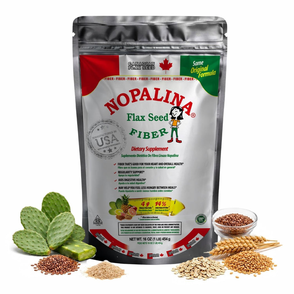 Fiber Powder 1 Lb Flax Seed Psyllium Husk Oat Wheat Bran R644