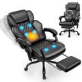Massage Office Chair with Footrest, Heat and 160° Recline Y434