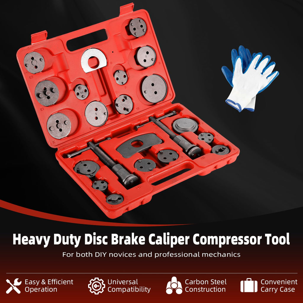Disc Brake Caliper Compressor Wind Back Tool 24pc Q306