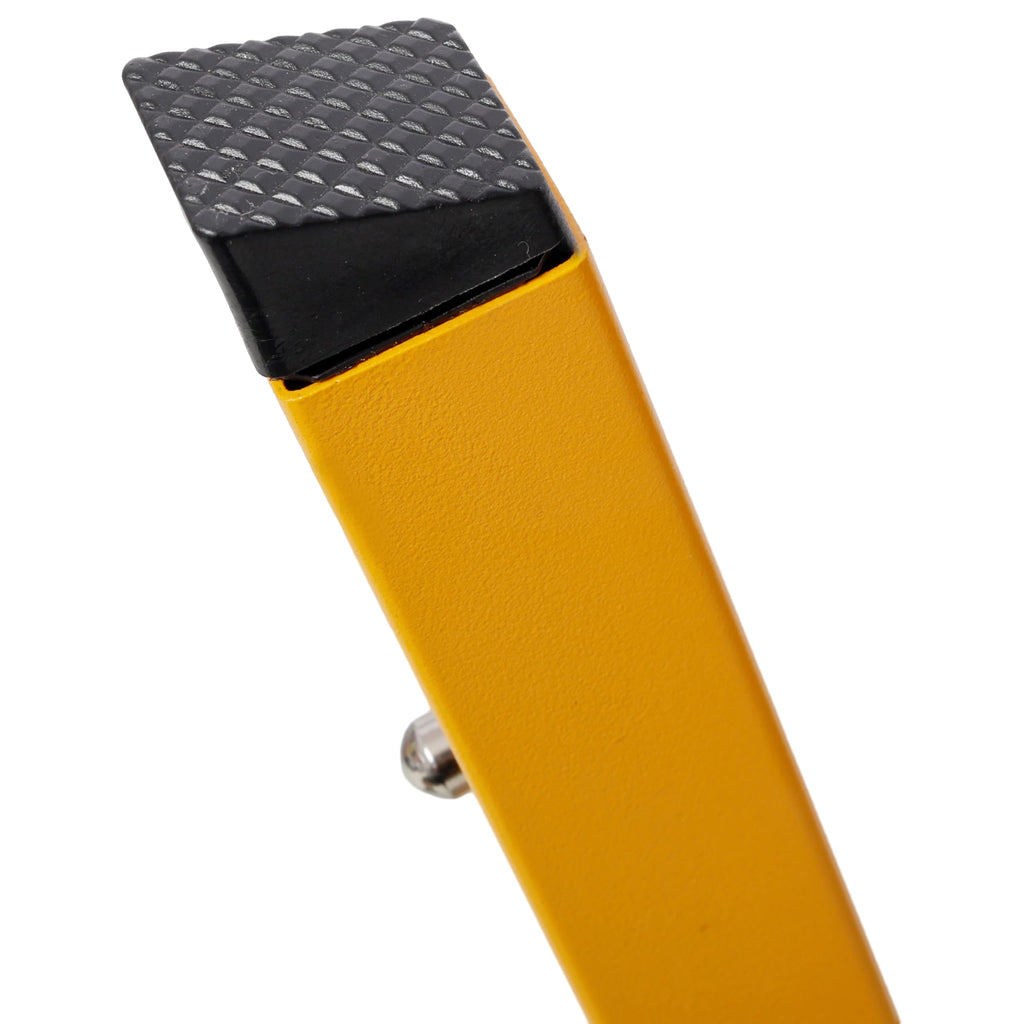 Heavy Duty Folding Saw Horses 2 Pack 1000lb Capacity Adjustable Height Metal Yellow Steel N338