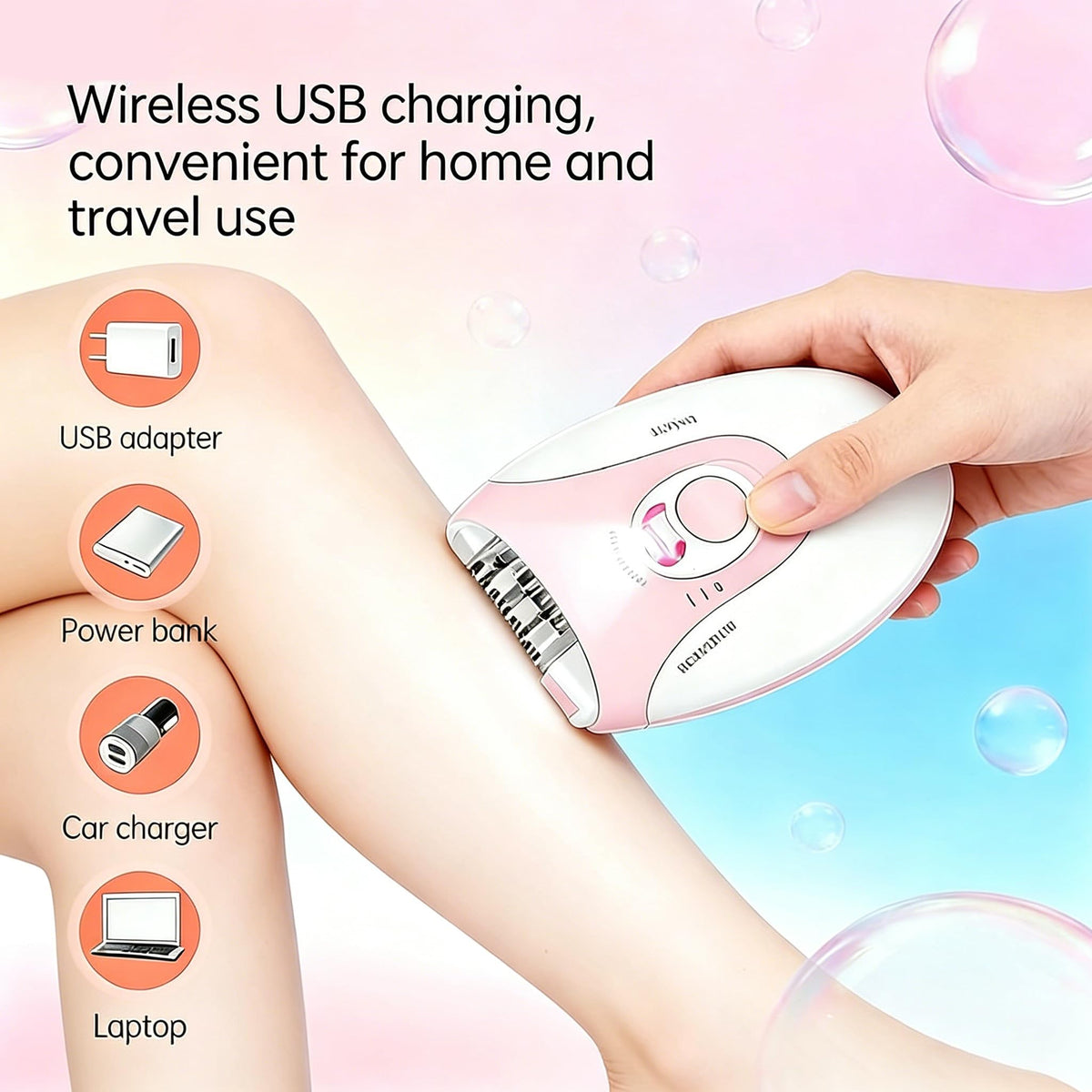 Rechargeable 2 Speed Epilator with LED Light & 36 Tweezers N330759