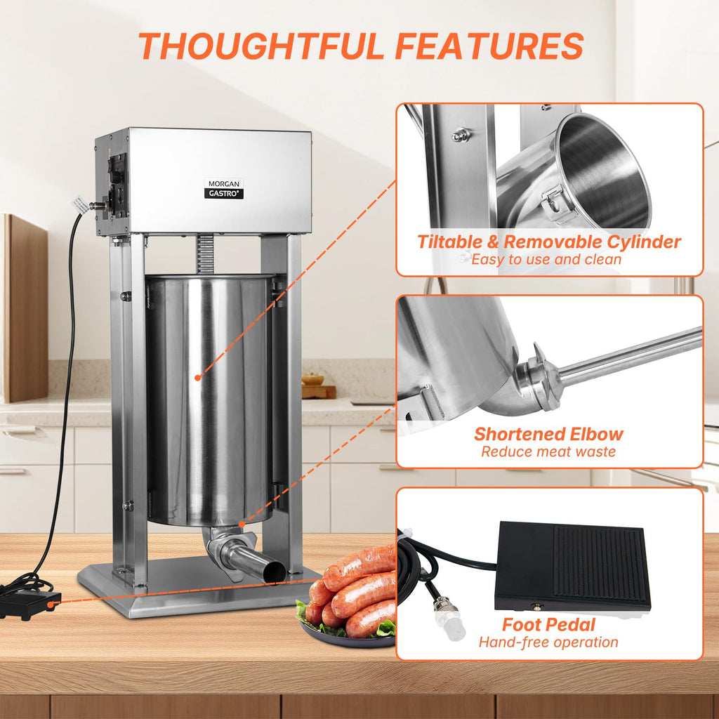 15L Stainless Steel Electric Sausage Stuffer R92356