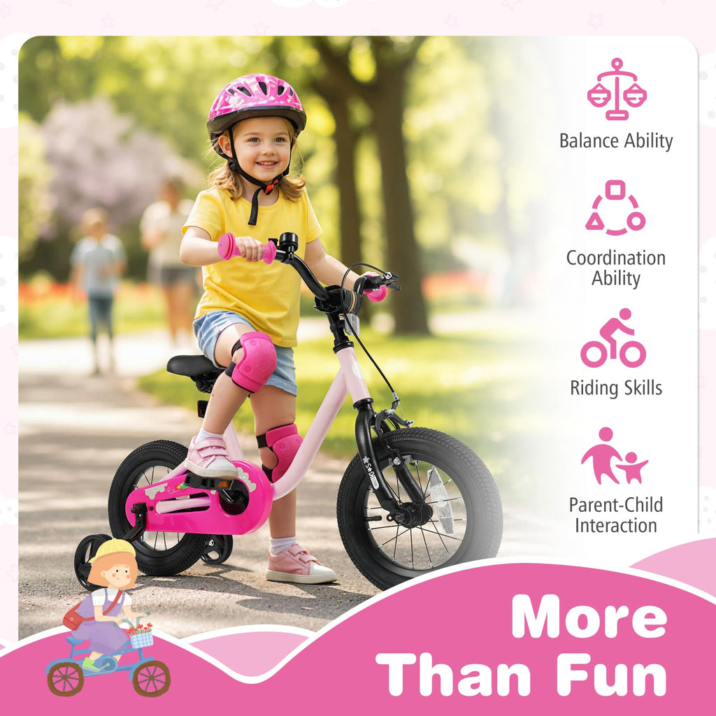 12 14 16 Inch Kids Bike with Training Wheels L79574