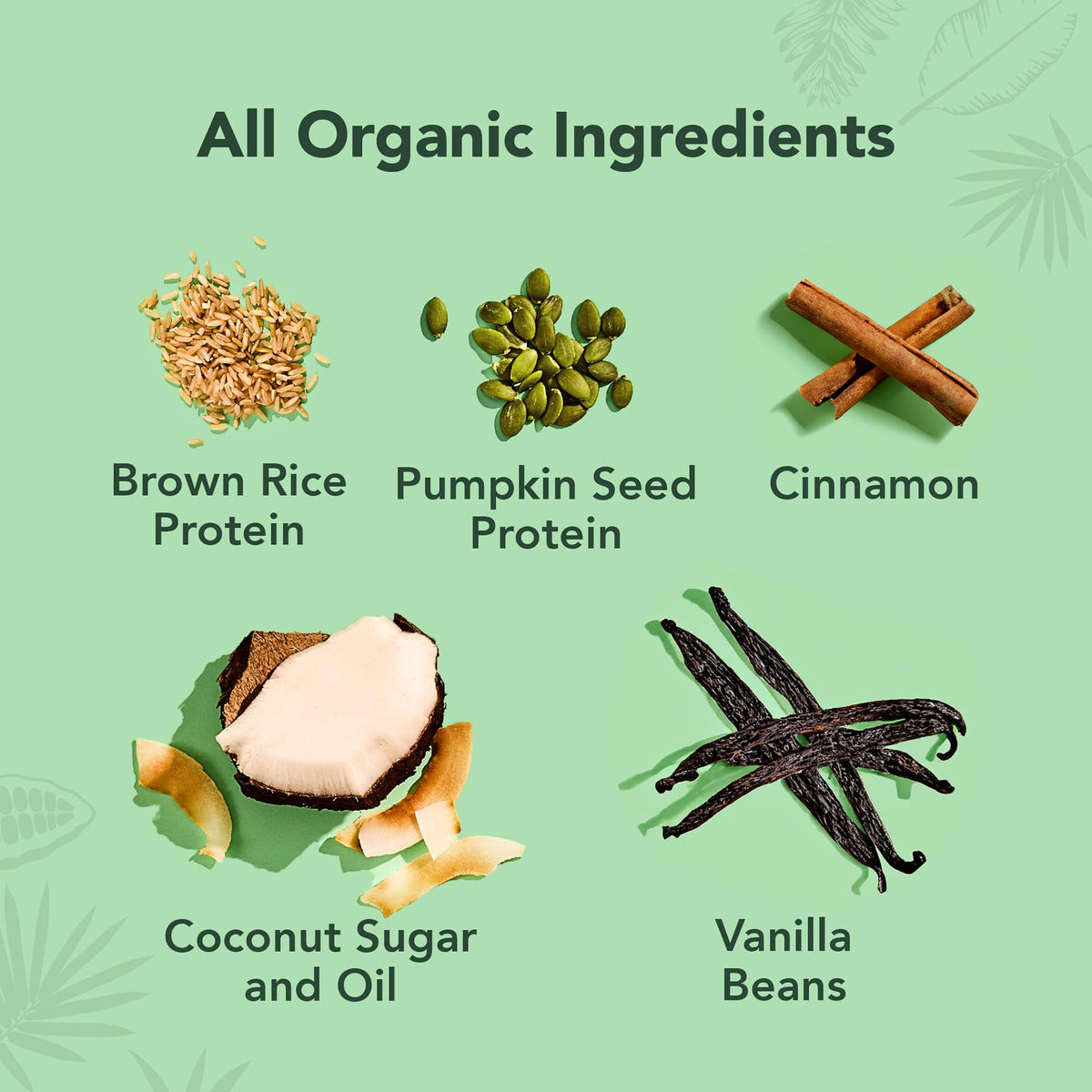 Organic Plant Based Vanilla Protein Powder 19.6 oz N65273