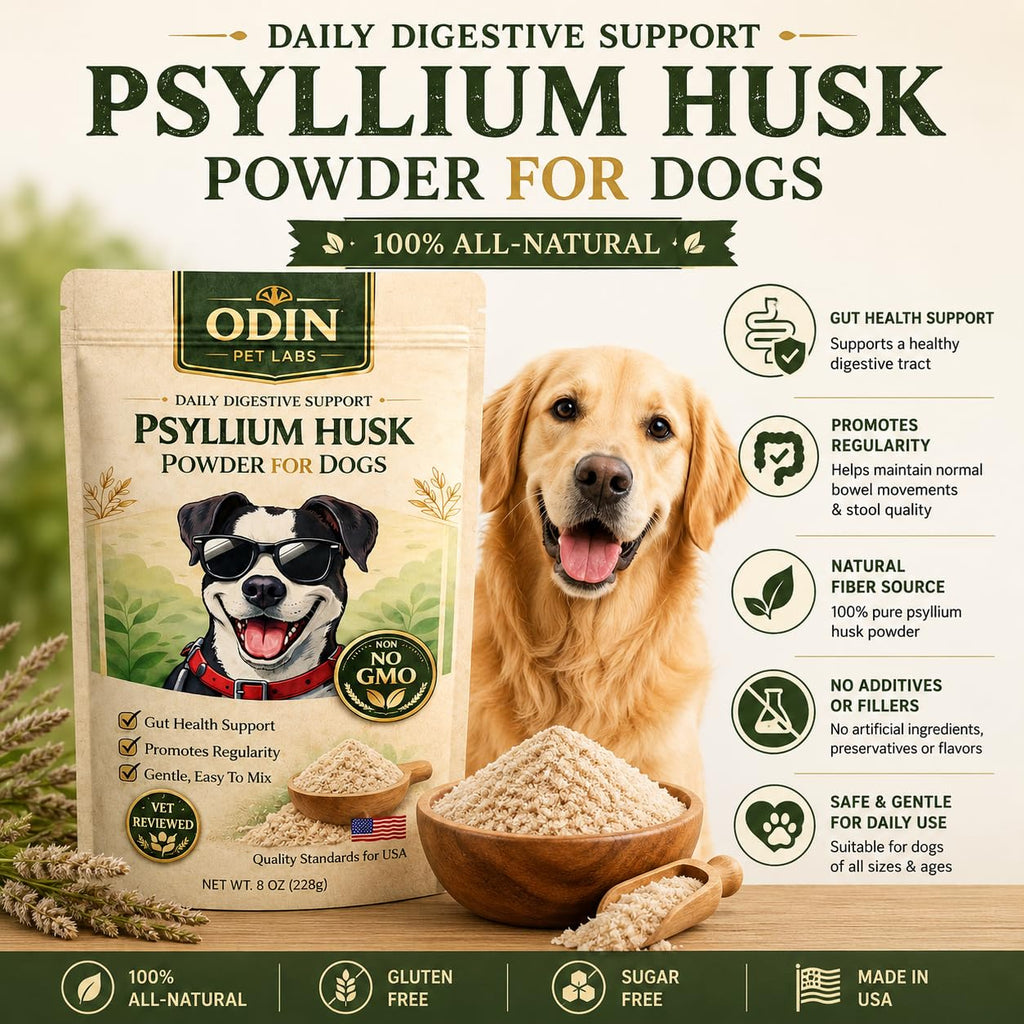 Psyllium Husk Powder for Dogs 9 oz P9073