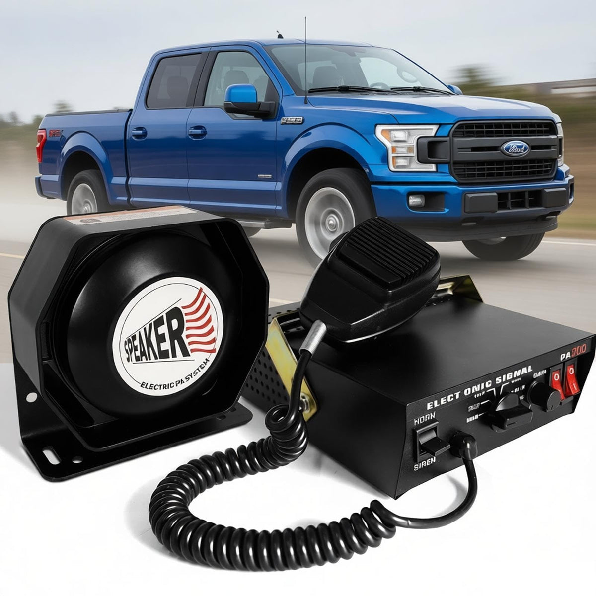 12V 100W Emergency Siren PA System Kit V2789