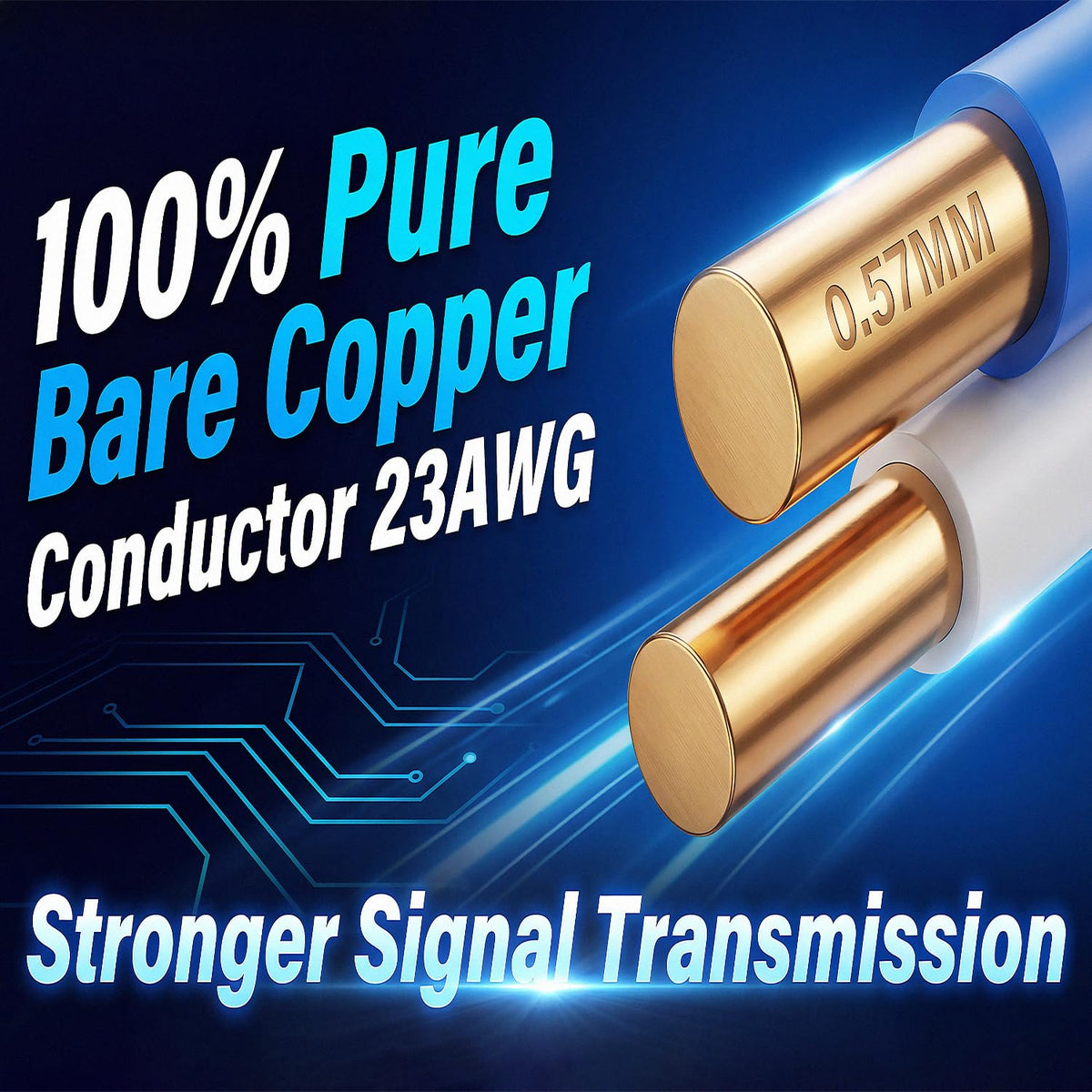 CAT6 Plenum Cable 1000ft Pure Bare Copper 23AWG UTP S73495