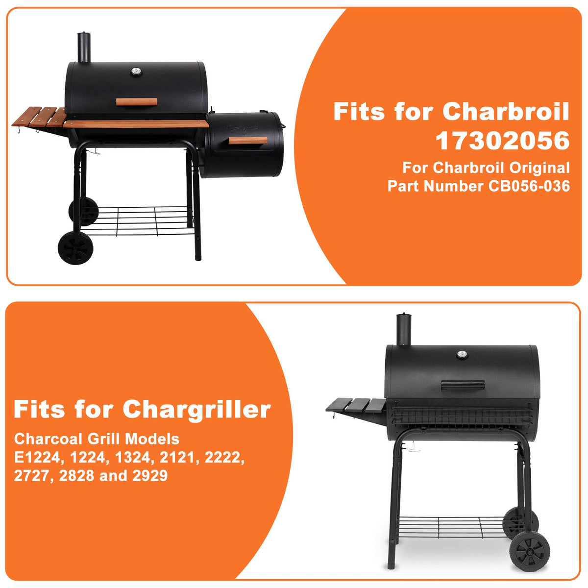 27 Inch Ash Pan Replacement with 2pcs Fire Grate Hangers L435294