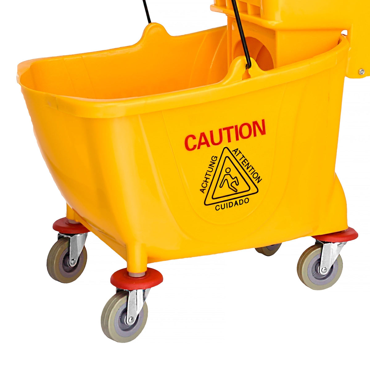 35 qt. Yellow Mop Bucket on Wheels C491