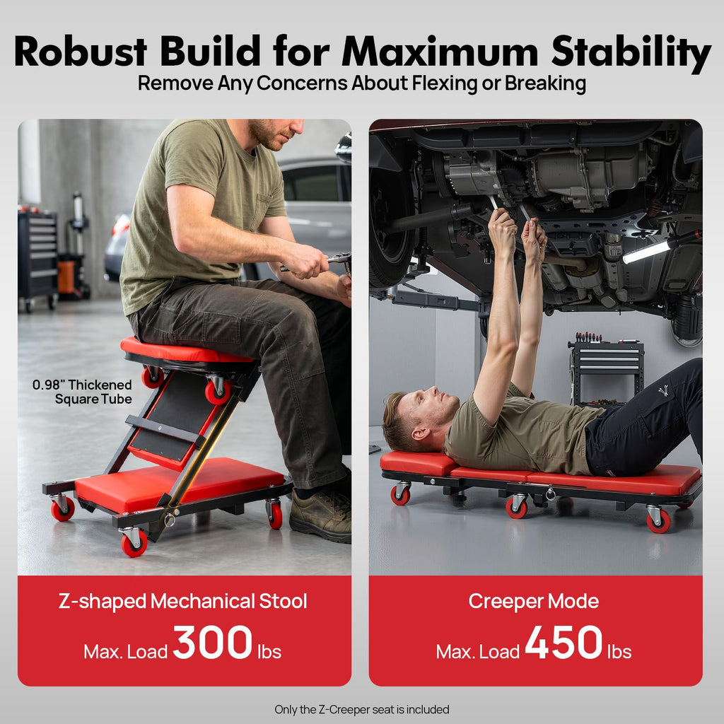 Heavy Duty 2 in 1 Z Creeper Seat D288873