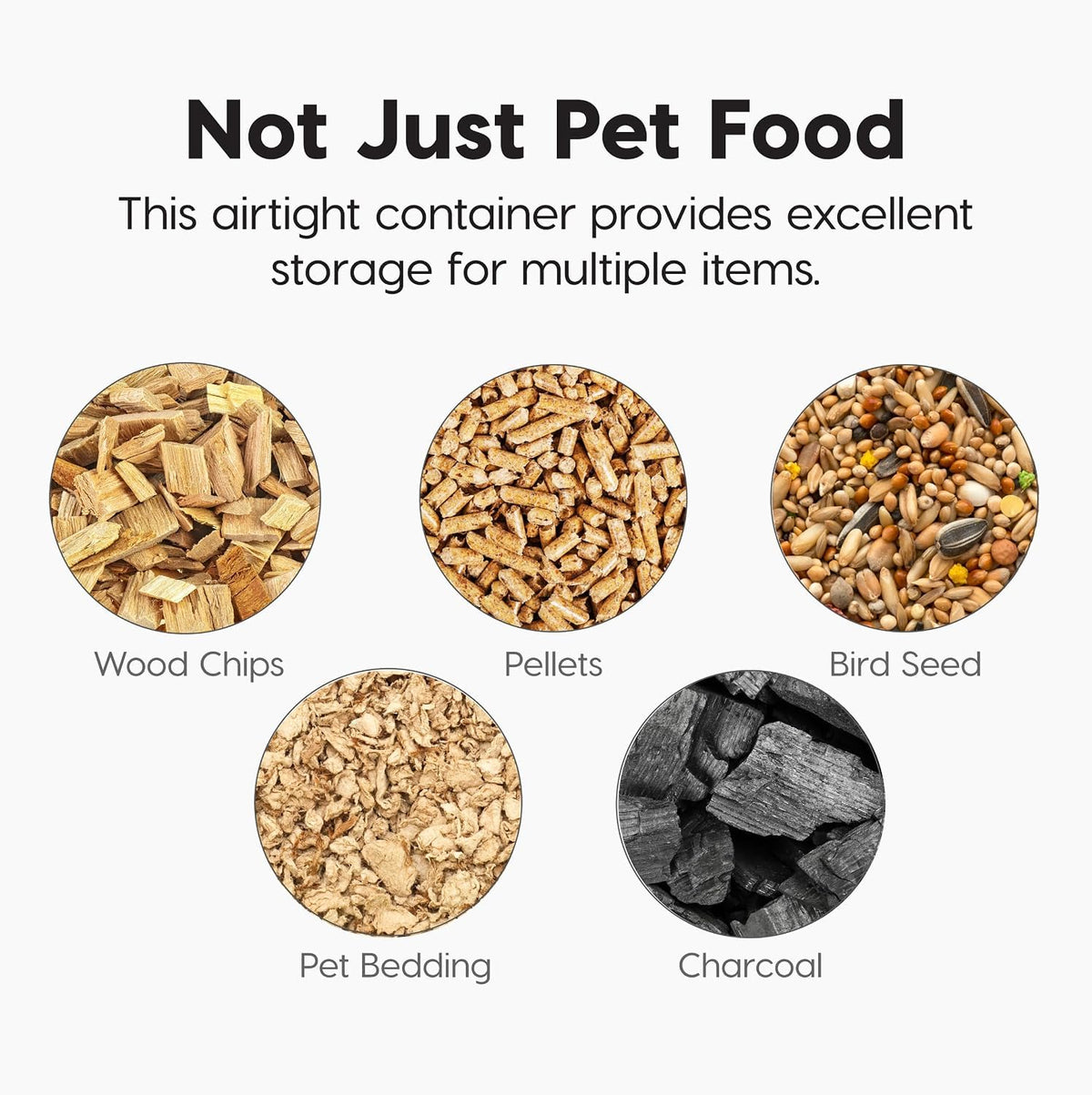 Dog Food Storage Container Up to 13 lbs Smoke T36526