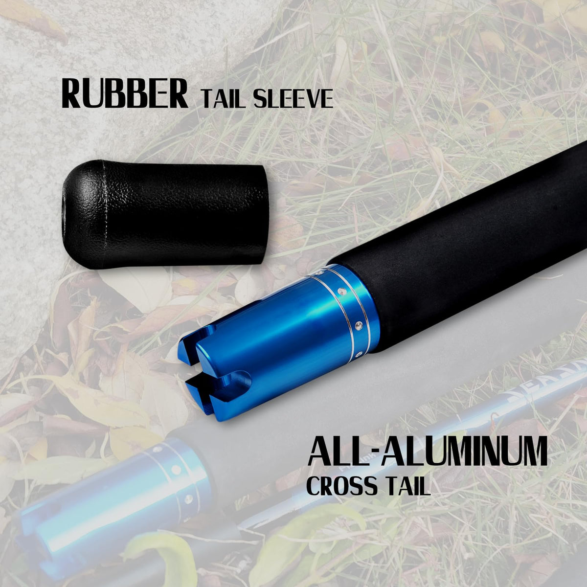 1-Piece 2-Piece Saltwater Trolling Rod Conventional Boat Fishing Pole T9842