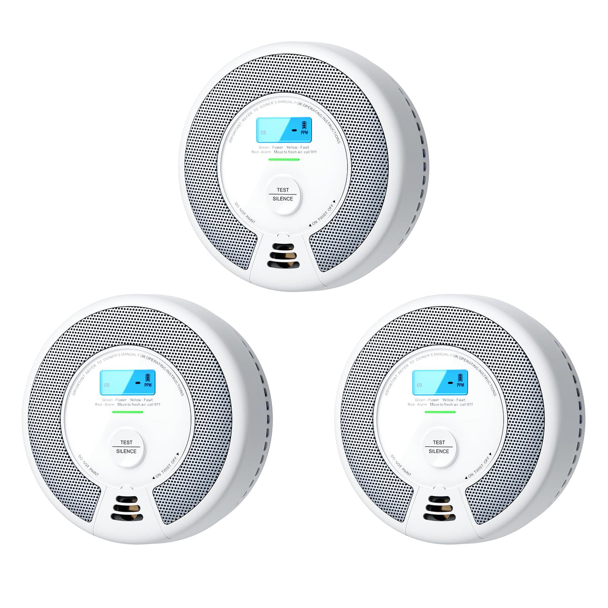 Smoke and Carbon Monoxide Detector Combo 3-Pack T850981
