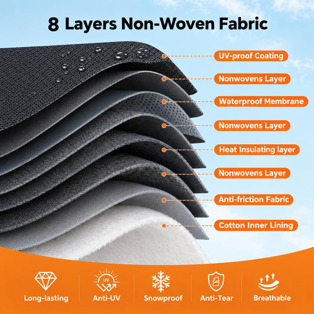 14-16 FT Heavy Duty 8-Layer Camper Cover L261