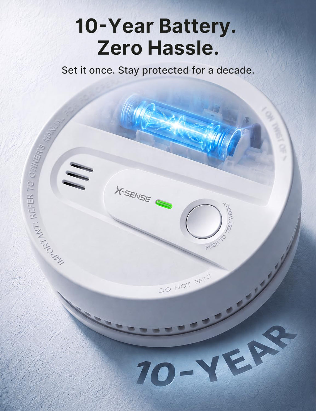 Smoke Detector 10-Year Battery 3-Pack W935058