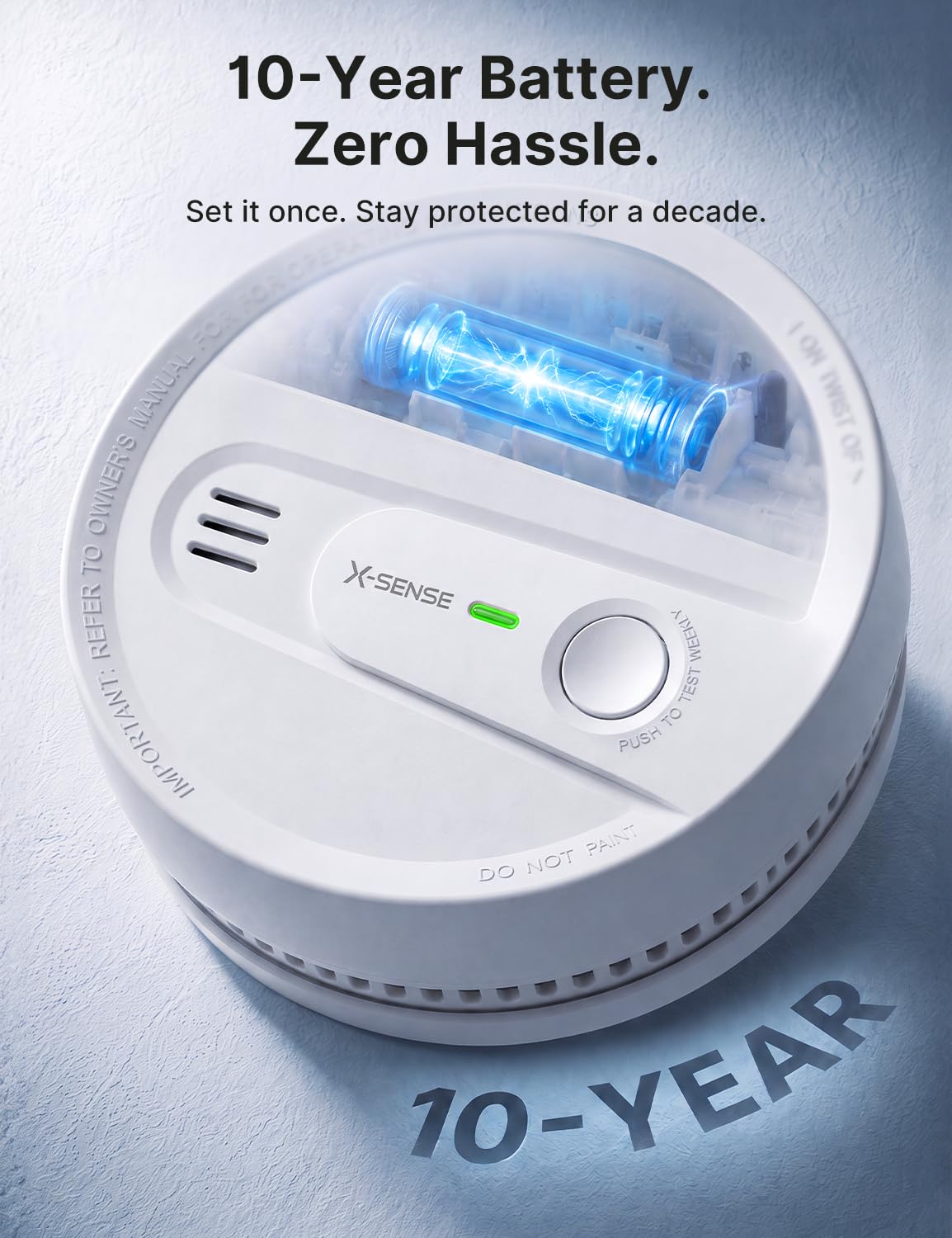 Smoke Detector 10-Year Battery 3-Pack W935058