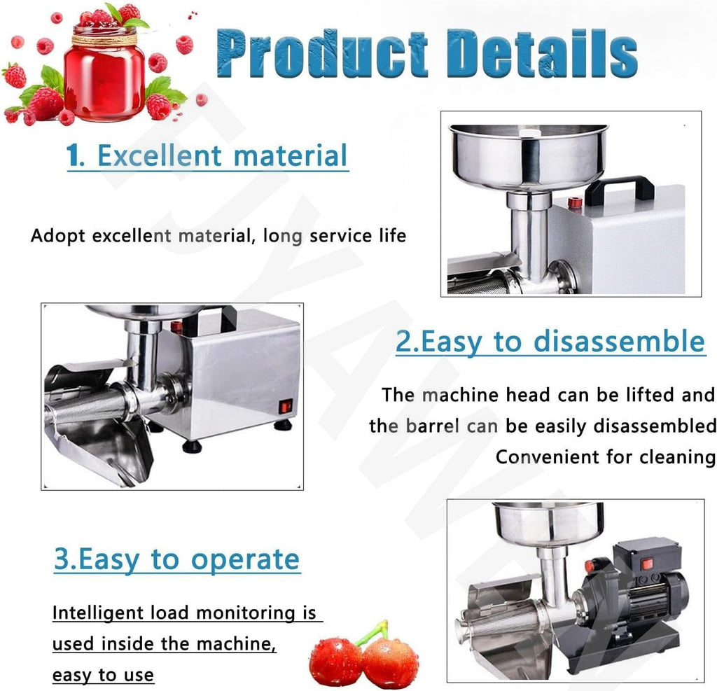 450w Stainless Steel Electric Tomato Strainer Machine W16402