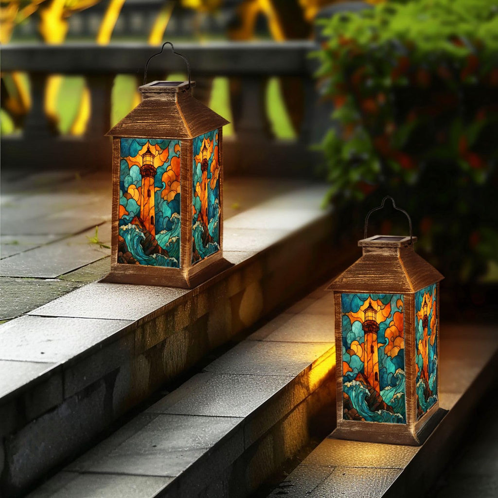 Solar Powered Outdoor Waterproof Hanging Lantern D283
