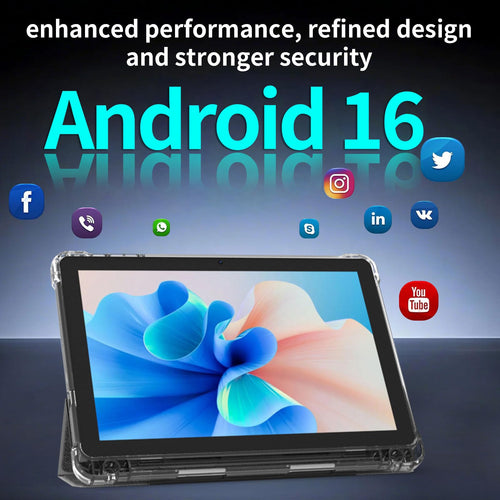 10 inch Tablet 20GB RAM 128GB ROM Octa-Core with Case and Stylus Black Y206