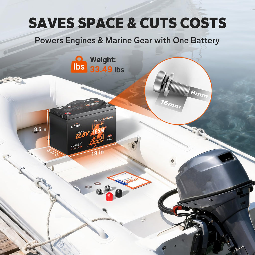 12V 165Ah Dual Purpose LiFePO4 Battery C97331