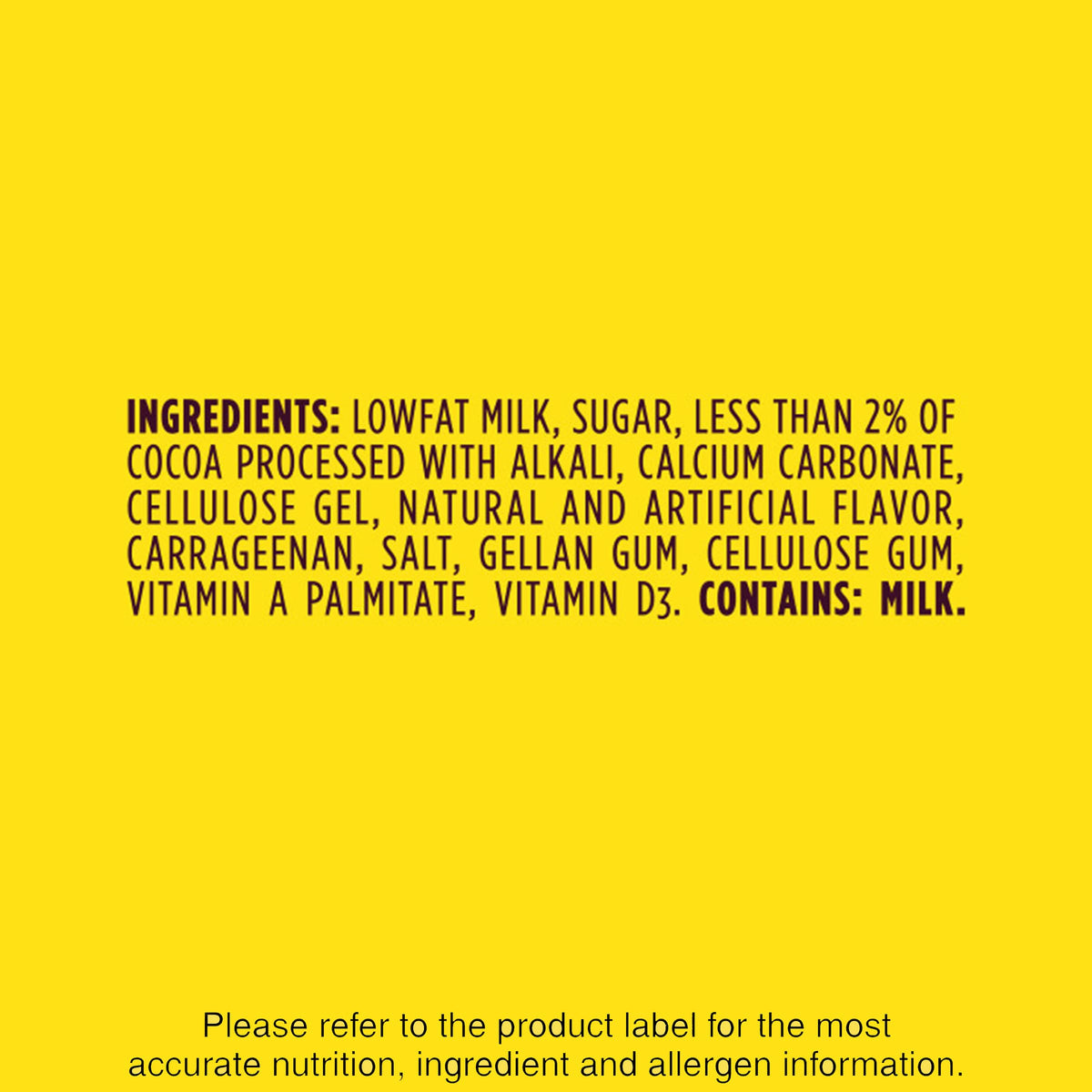 Lowfat Chocolate Milk 8 Fl Oz 12 Pack N598