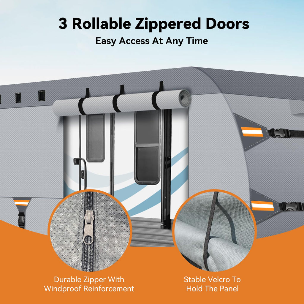 14-16 FT Heavy Duty 8-Layer Camper Cover L261