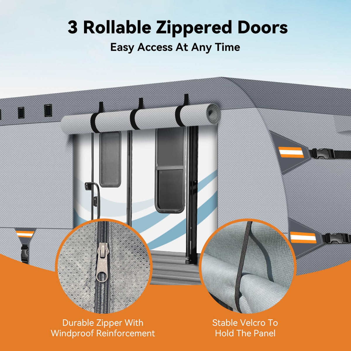 14-16 FT Heavy Duty 8-Layer Camper Cover L261