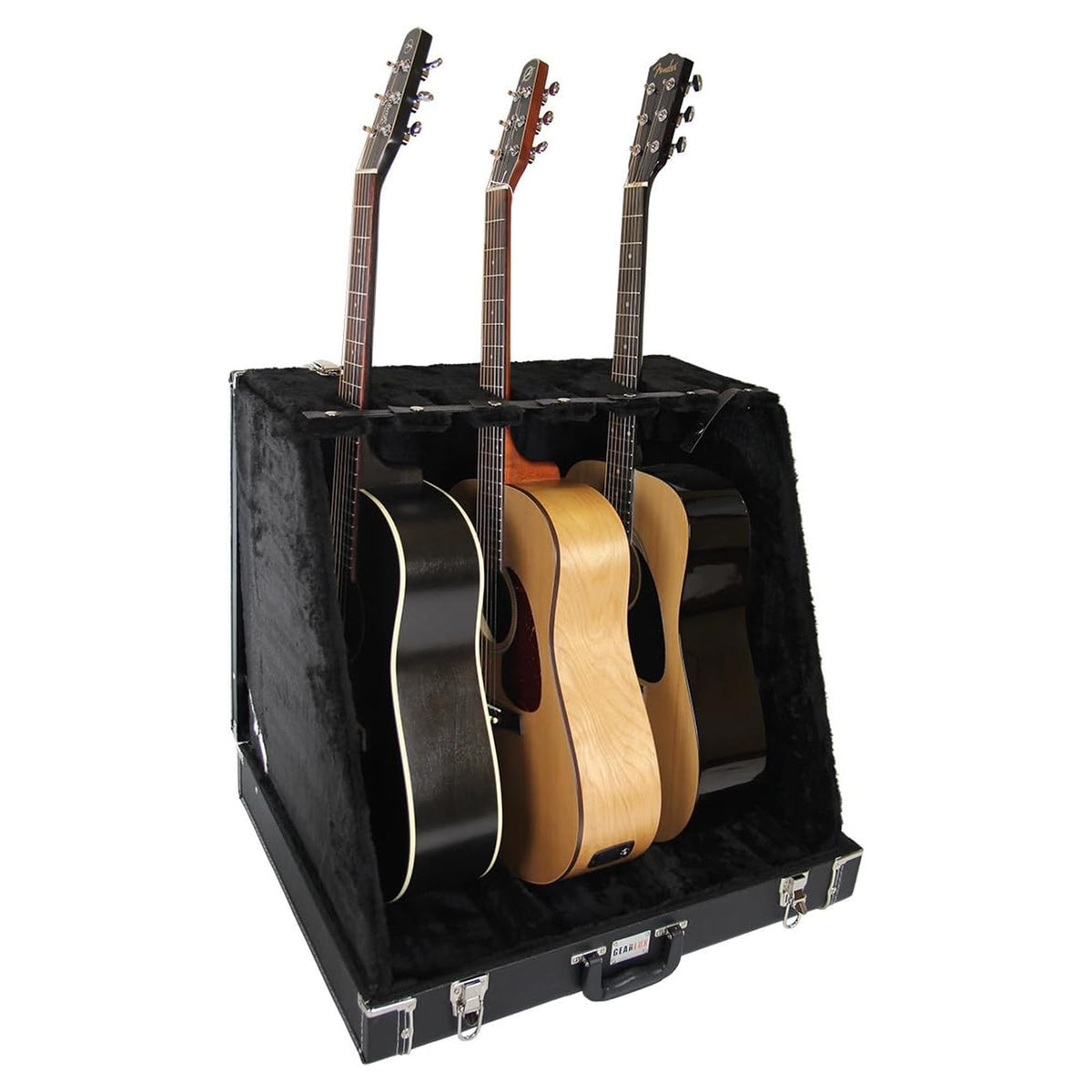 6 Guitar Stand Case Hardwood Plush B429461