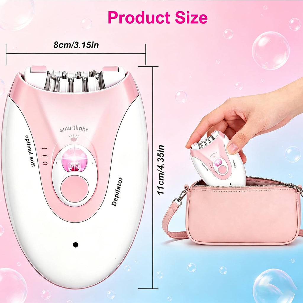 Rechargeable 2 Speed Epilator with LED Light & 36 Tweezers N330759