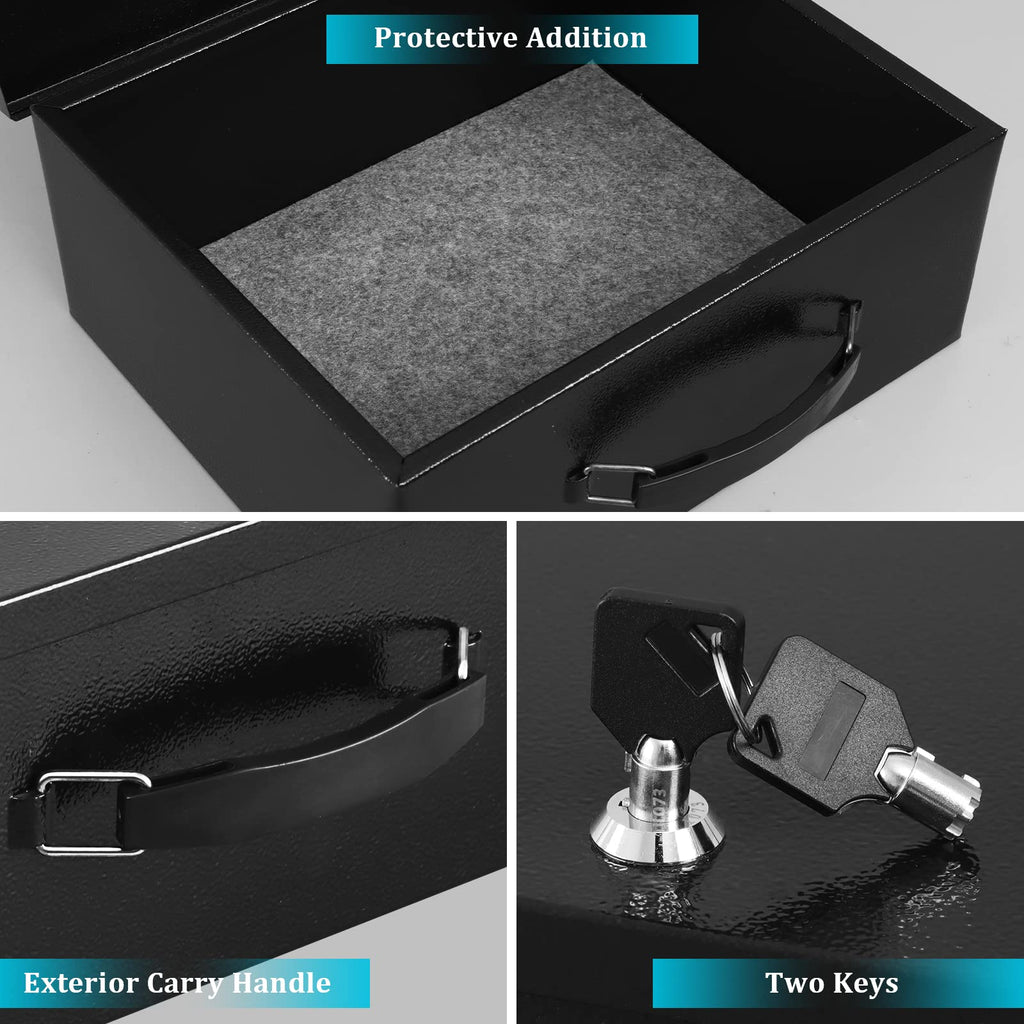 Fire Resistant Document Lock Box with Key D1068