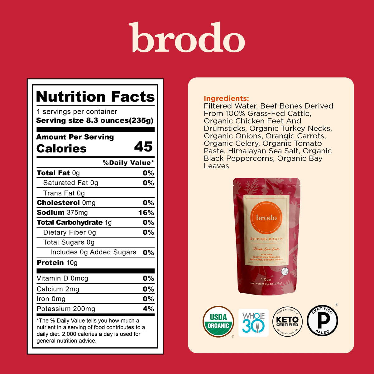 Bone Broth Variety Pack 8.3 oz K48830