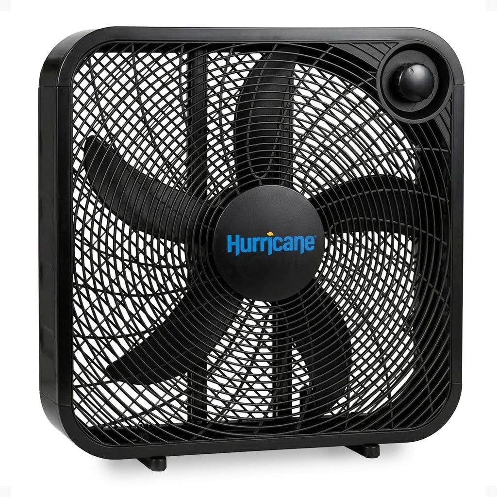 Black 3 Speed 20in Floor Box Fan H719
