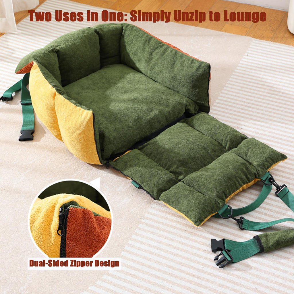 2-in-1 Elevated Dog Car Seat E641498