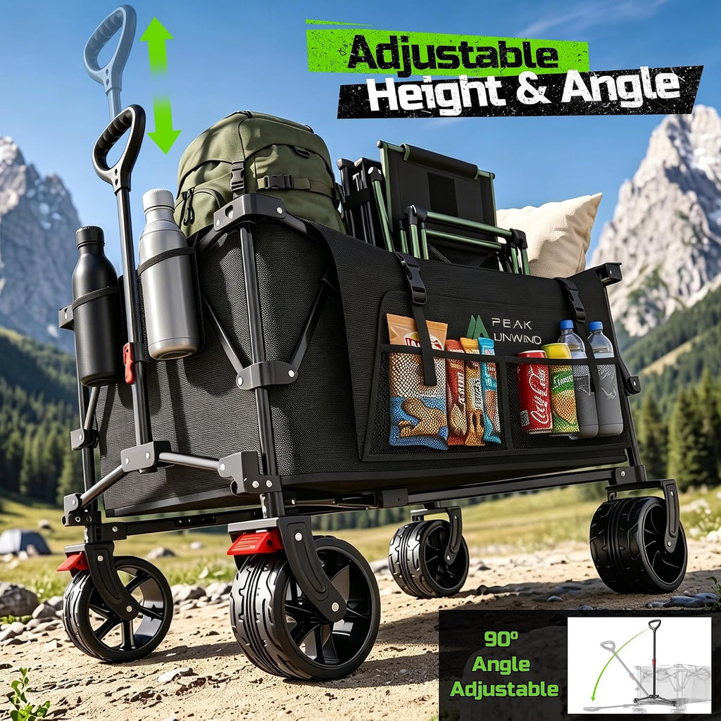 Collapsible Heavy Duty Beach Wagon with Big Wheels V277260