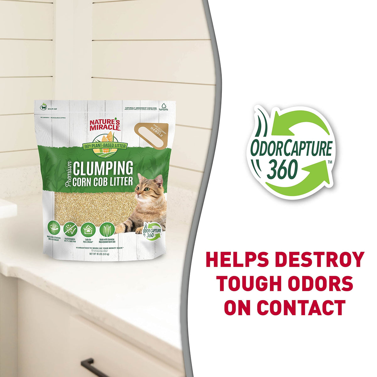 Clumping Corn Cob Cat Litter, 10 lbs B3166